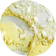 Abstract yellow and white bubbles