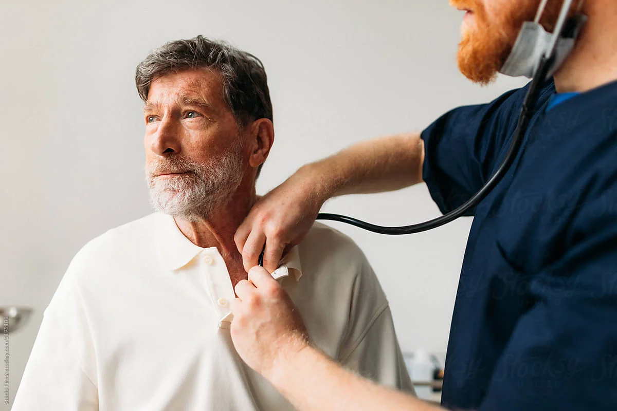 Healthcare professional consulting with patient about personalized genomic medicine