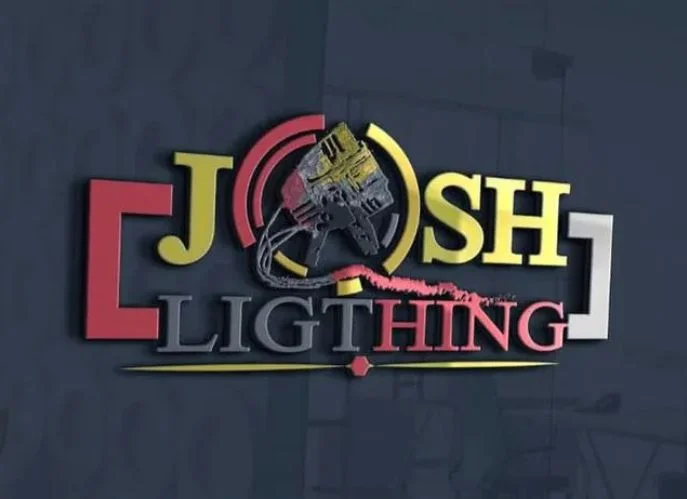Josh Lighting 3D logo design