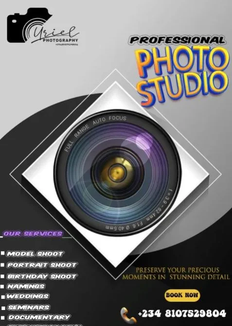 Photography services promotional design