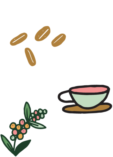 Coffee Cup and bean Icon