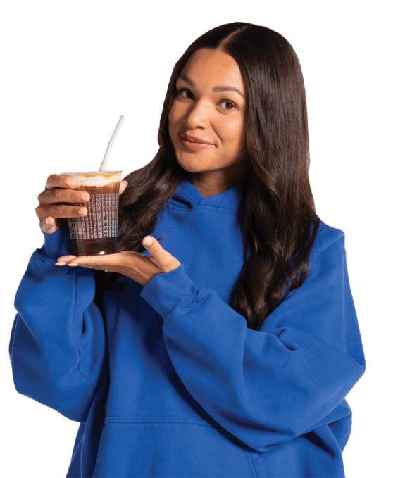 Sophia Holding Drink
