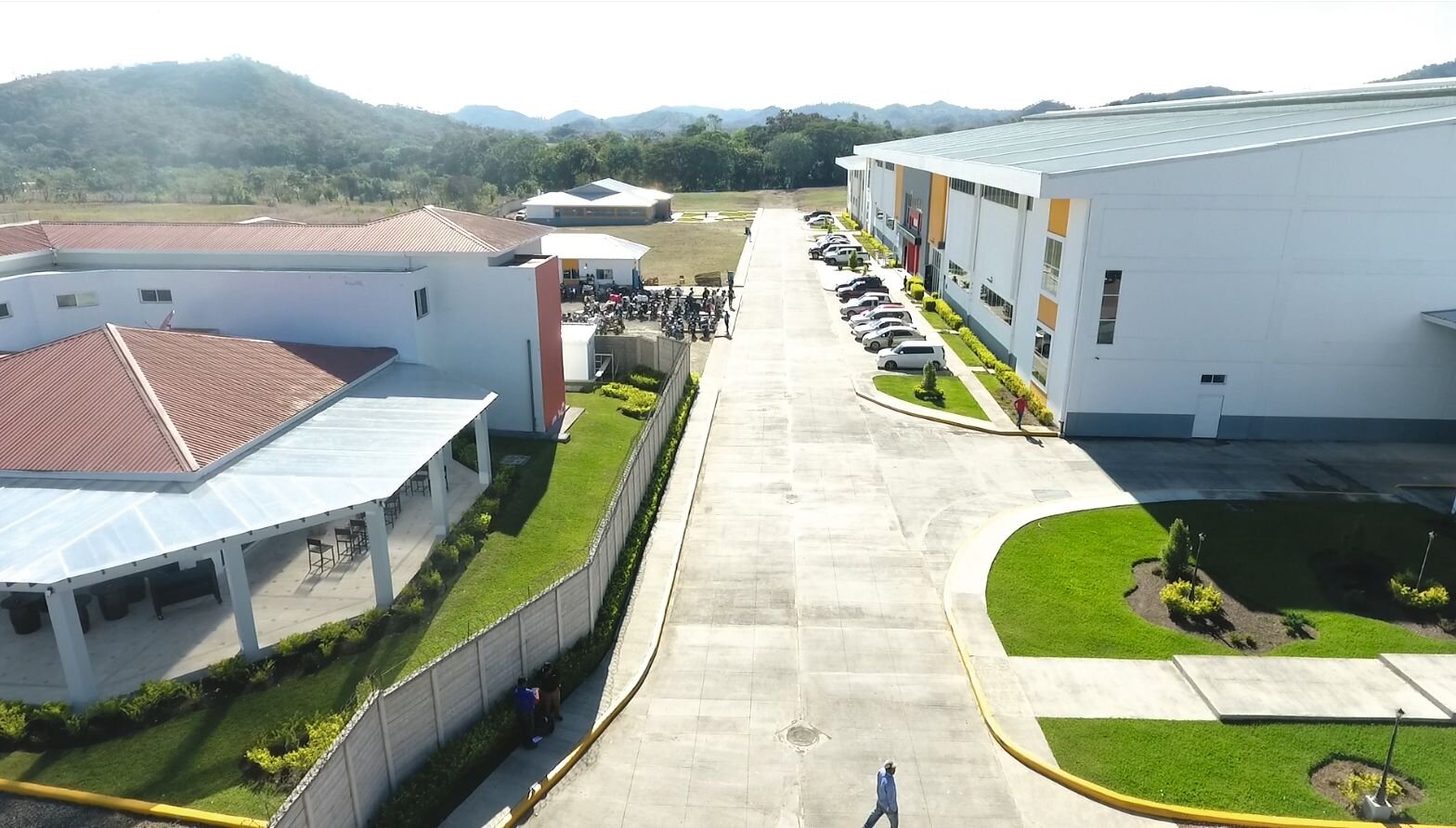 The Oettinger Davidoff building in the Dominican Republic, a production facility. 