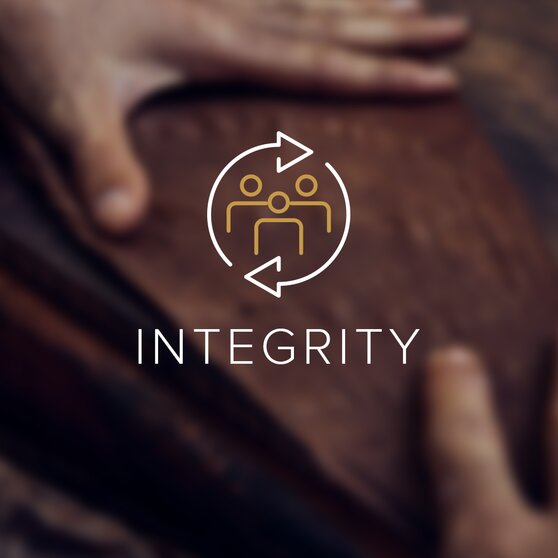 Image of Integrity with an icon on it