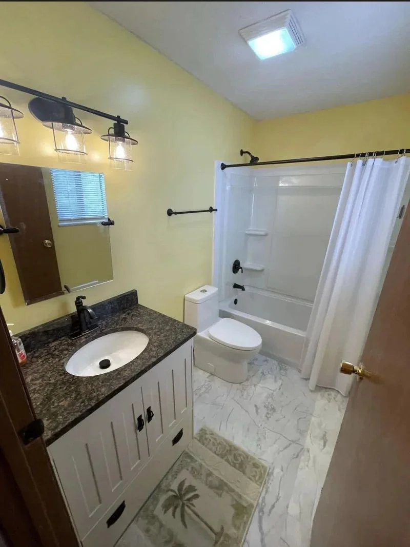 Bathroom remodel after renovation