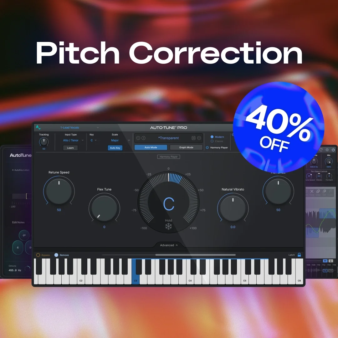AutoTune Pitch Correction plugins 40% off