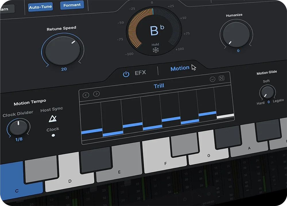 AutoTune EFX+ 10 auto-motion