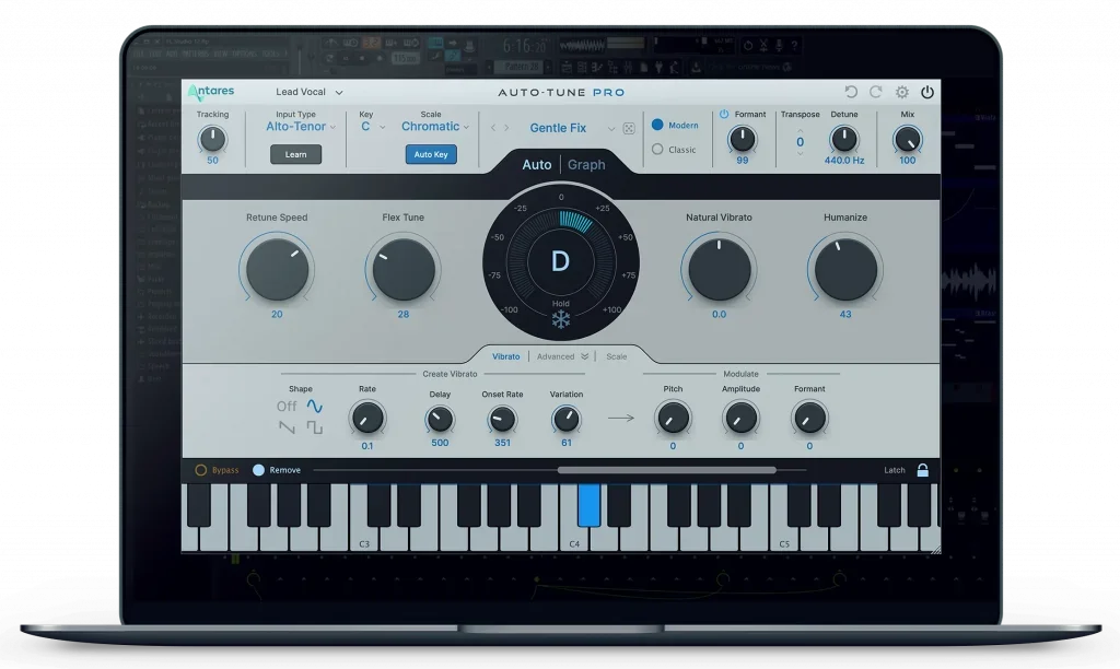 Auto Tune Pro X on a Macbook