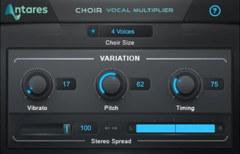 Choir vocal multiplier settings