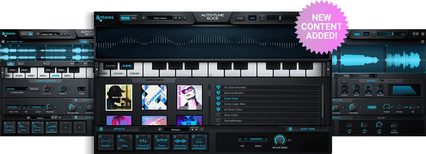 AutoTune Slice DAW interface stack