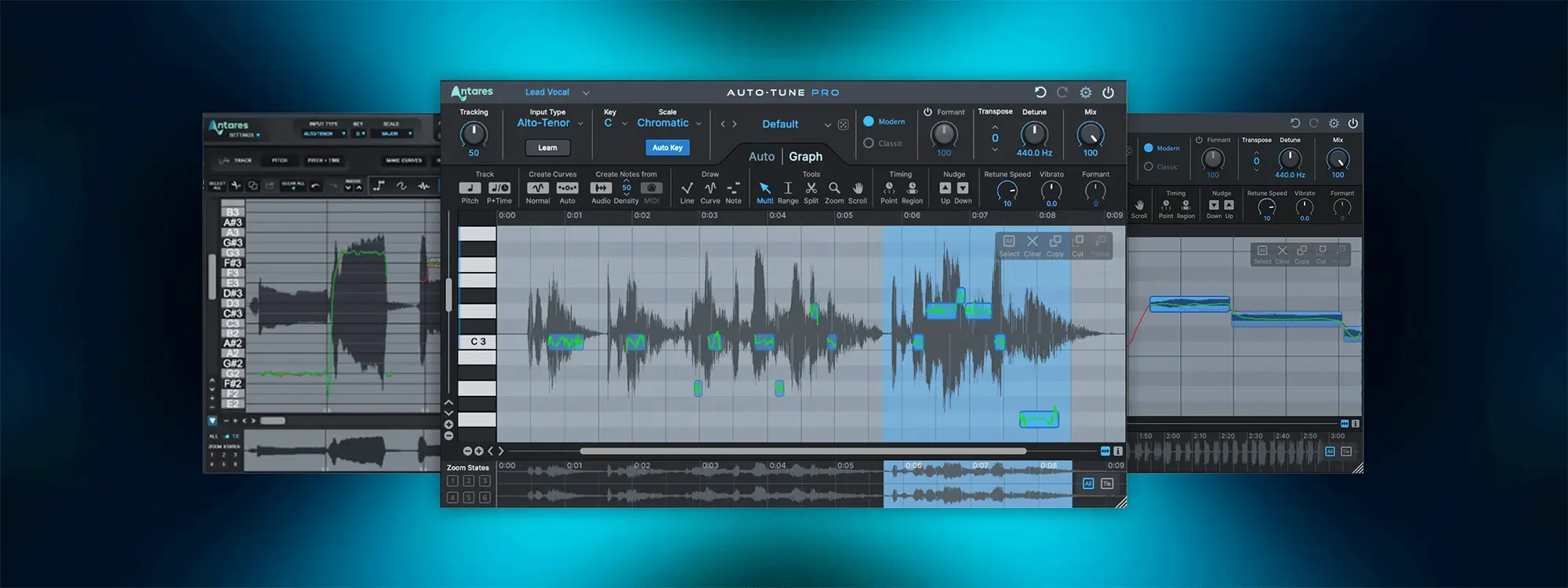 AutoTune Pro X Graph Mode interface