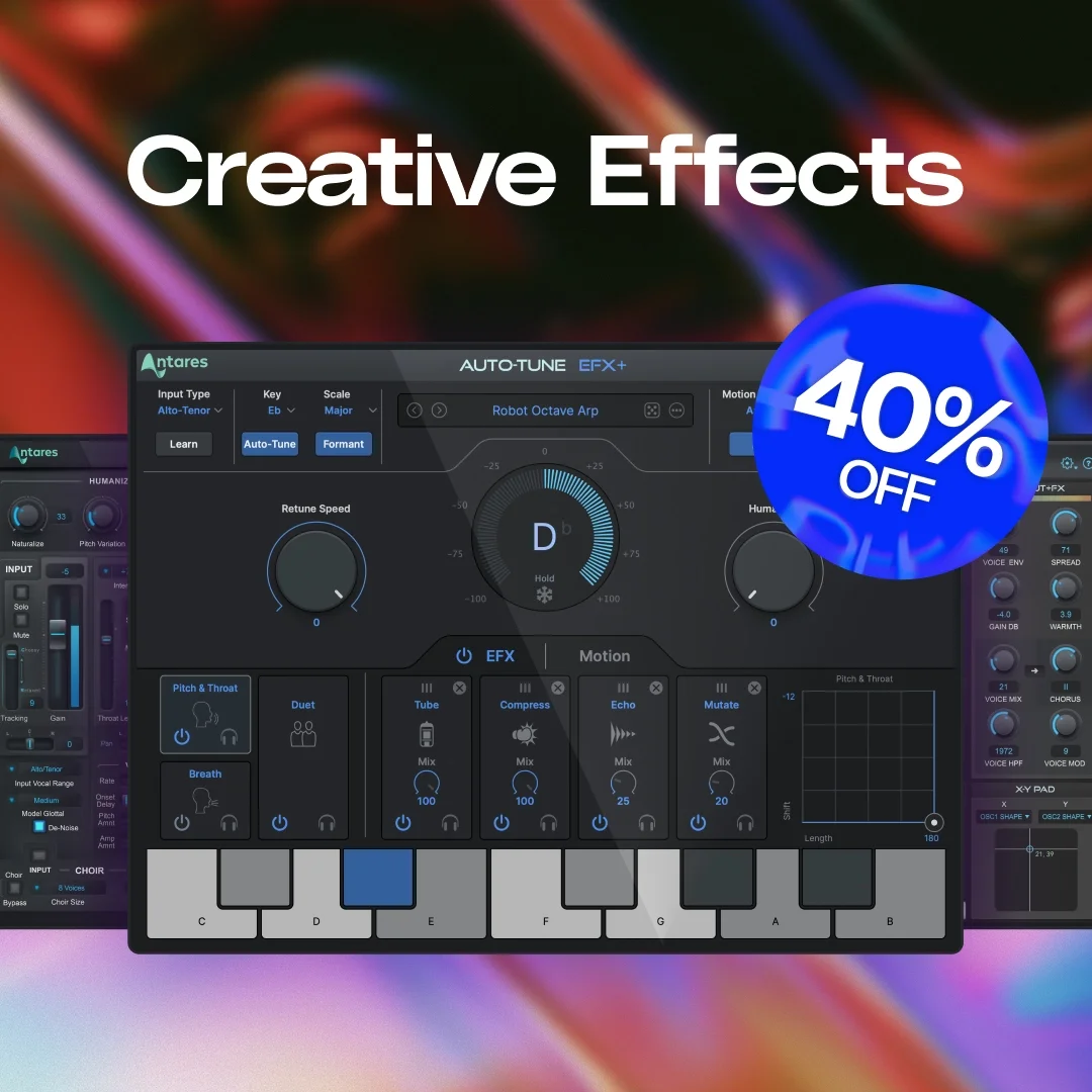 AutoTune Creative Effects plugins 40% off