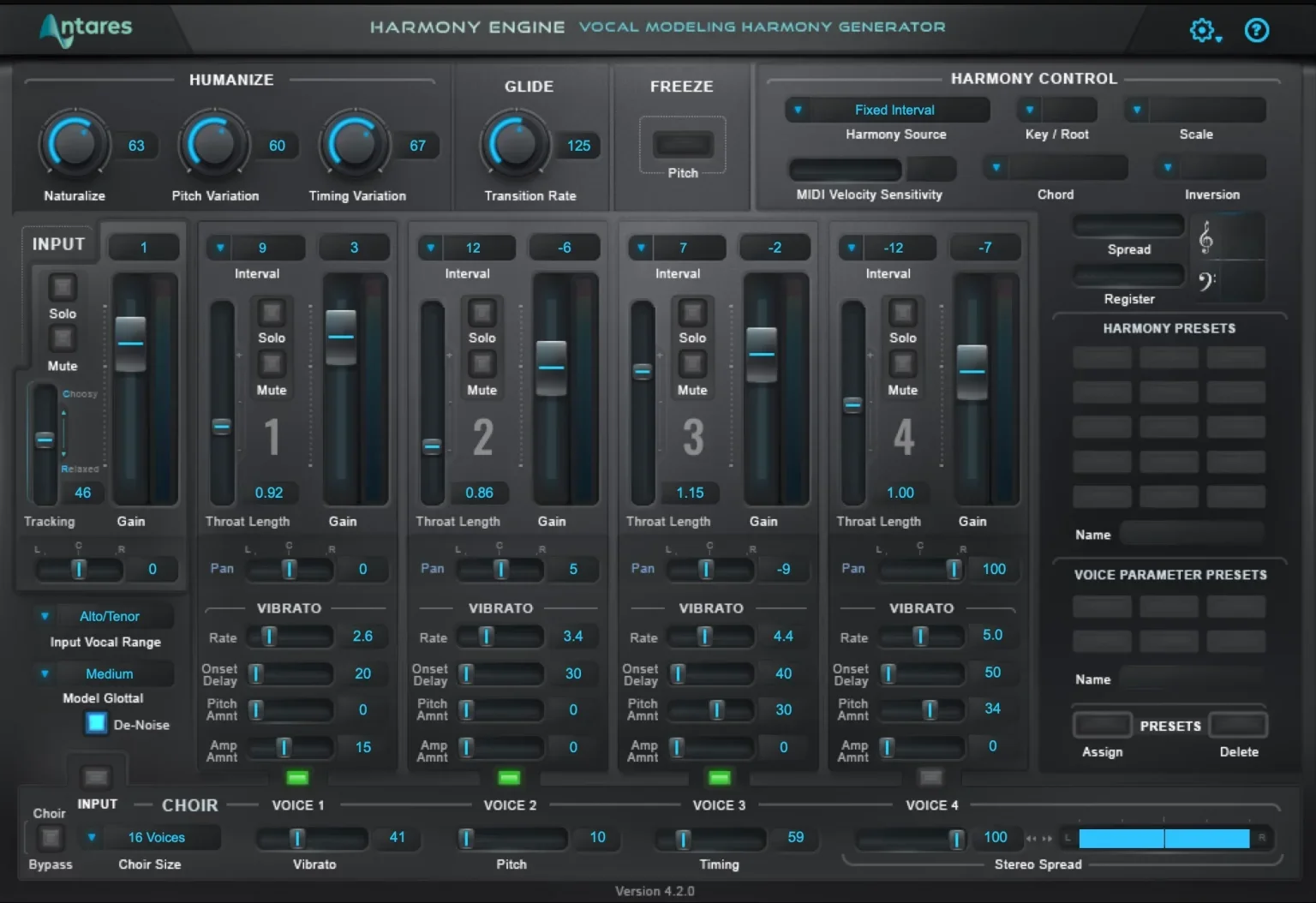 Harmony Engine interface