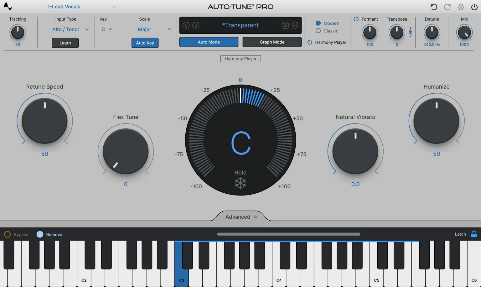 AutoTune Pro 11 interface