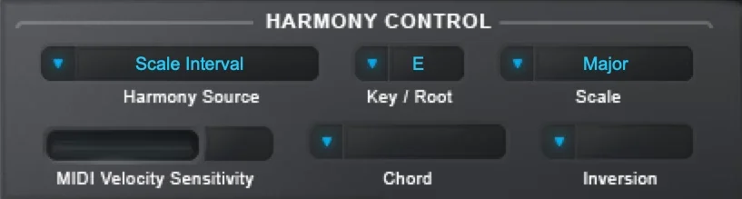 Harmony Engine controls