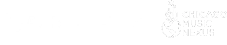 AutoTune white wave and Chicago Music Nexus logos