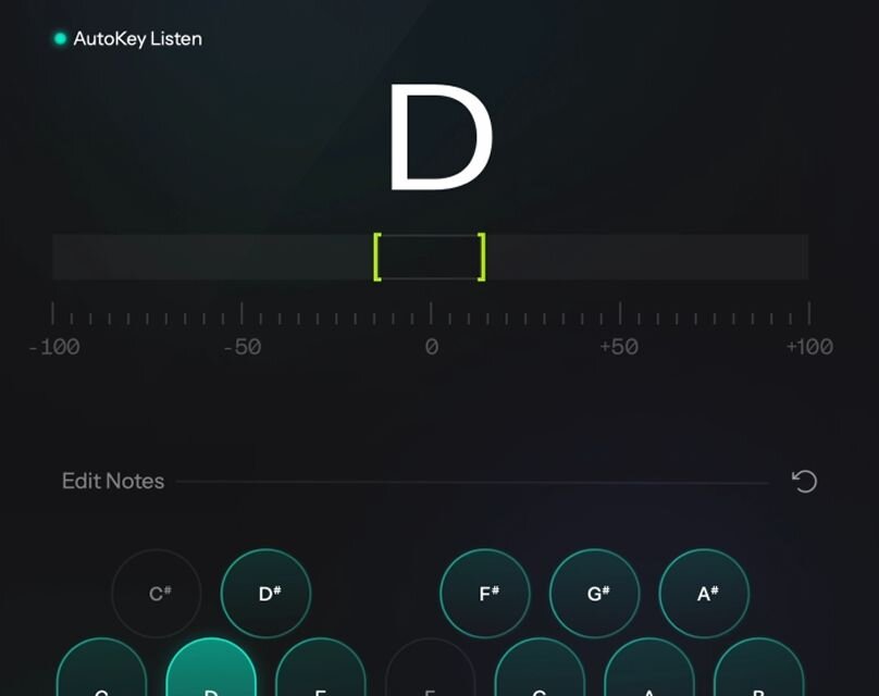 Close up of AutoKey in AutoTune 2026