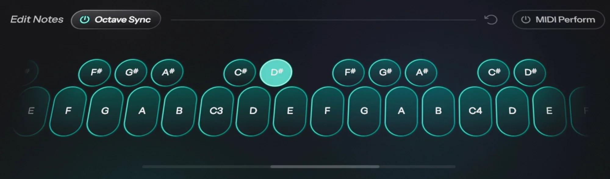 AutoTune Advanced keyboard, the faster way to edit Scales