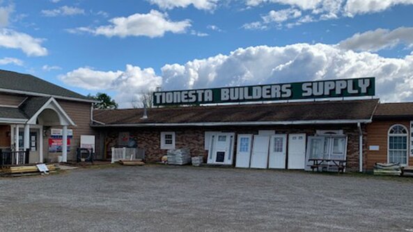 The exterior of Tionesta Builders Supply.