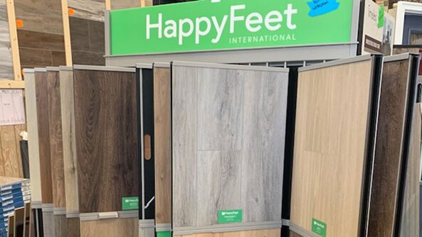 In-store flooring options at Tionesta Builders Supply.