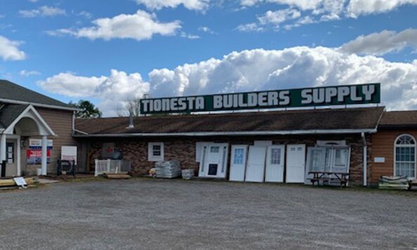 The exterior of Tionesta Builders Supply.