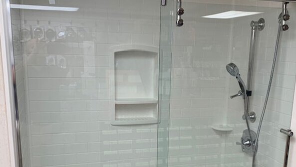 Bathroom showroom at Tionesta Builders Supply.