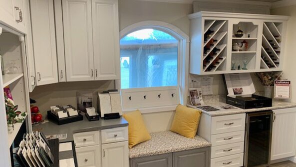 Kitchen showroom at Tionesta Builders Supply.