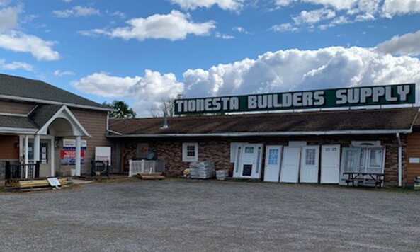 The exterior of Tionesta Builders Supply.