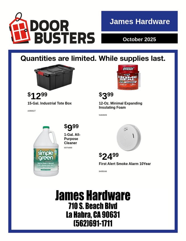 door buster flyer