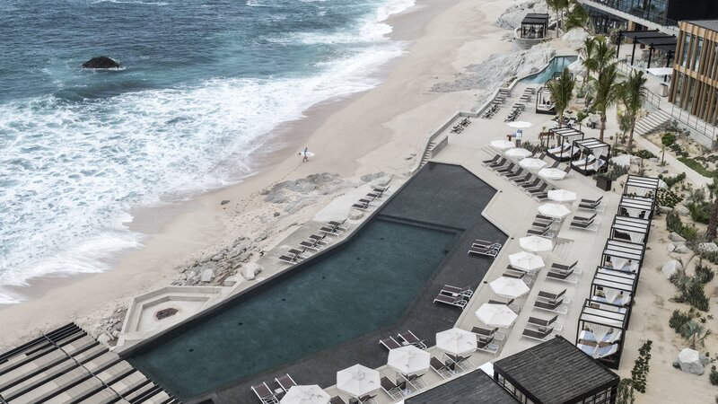The Cape's pool overlooking the ocean and Arc