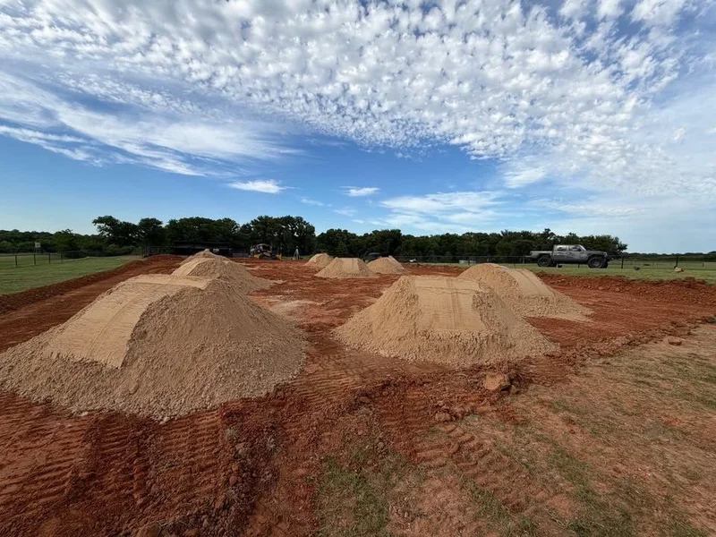Material Delivery work by Cross Timbers Land Services