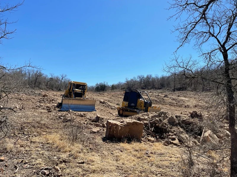 Excavation work by Cross Timbers Land Services