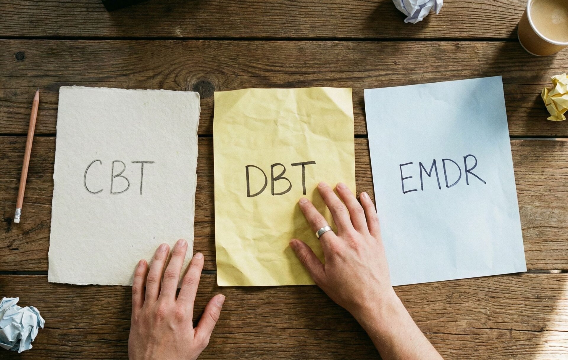 Choosing Between CBT DBT and EMDR