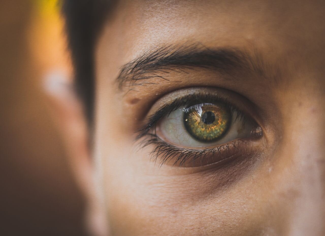 Close-up of a person's right eye