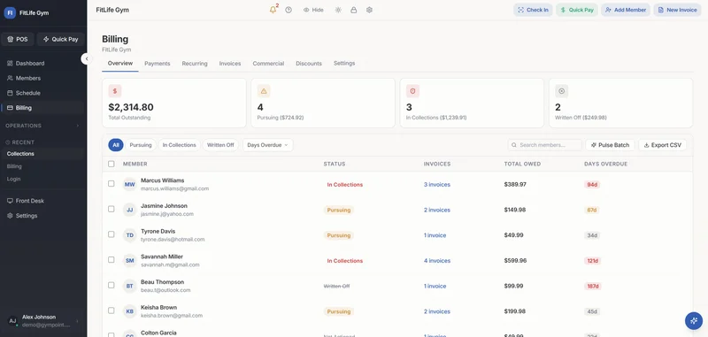 Collections Dashboard - Light Mode