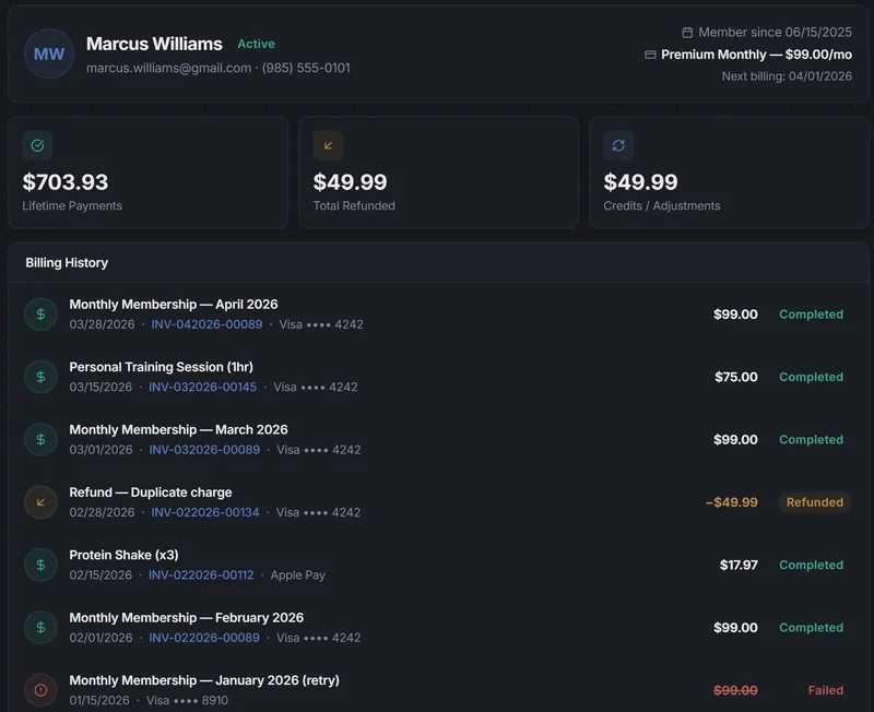 Invoice Audit Trail - Dark Mode