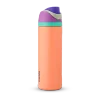 A 24oz Owala freeSip with a orange base and purple top.