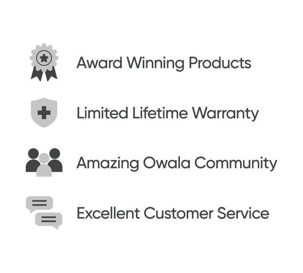 Amazing Owala Community, Limited Lifetime Warranty, Excellent Customer Service, Award Winning Products