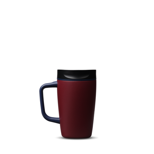 SmoothSip® Slider with Handle, Burgundy Bay / 12oz / Stainless Steel