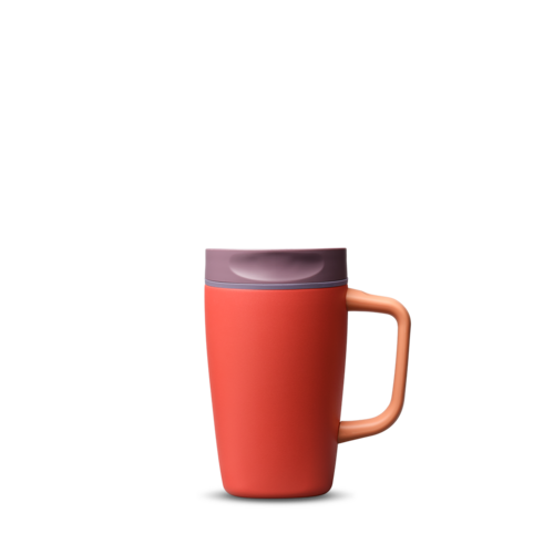 SmoothSip® Slider with Handle, Terracotta Sunset / 12oz / Stainless Steel