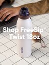 Click to shop 18oz FreeSip Twist water bottles.