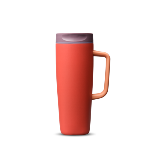 SmoothSip® Slider with Handle, Terracotta Sunset / 24oz / Stainless Steel