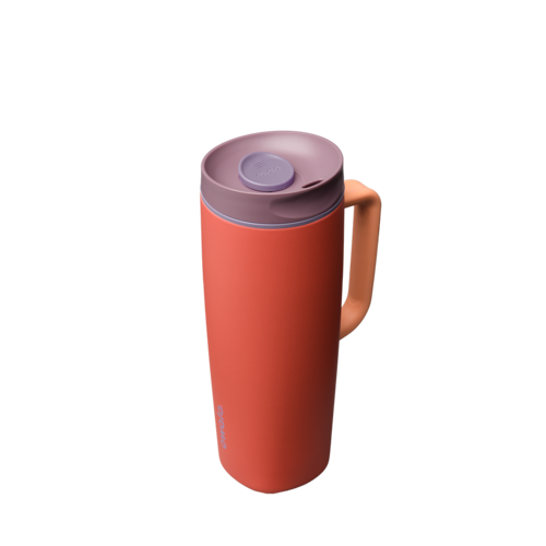 SmoothSip® Slider with Handle, Terracotta Sunset / 24oz / Stainless Steel