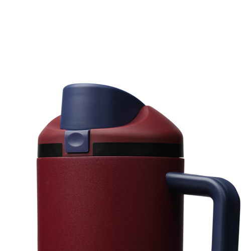 FreeSip® Tumbler, 40oz / Burgundy Bay / Stainless Steel
