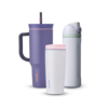 40oz Tumbler, SmoothSip Slider, and FreeSip