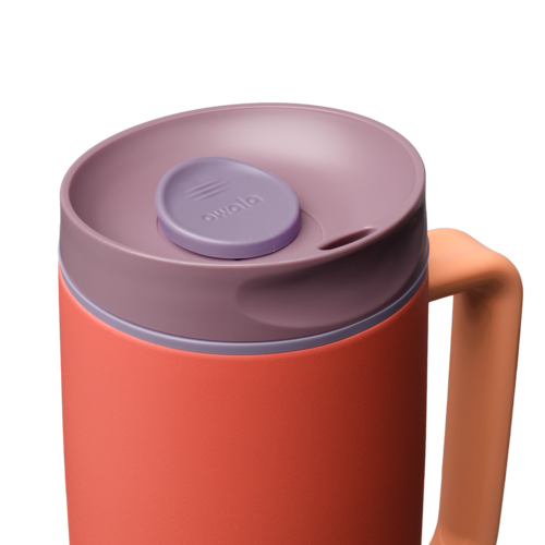 SmoothSip® Slider with Handle, Terracotta Sunset / 24oz / Stainless Steel