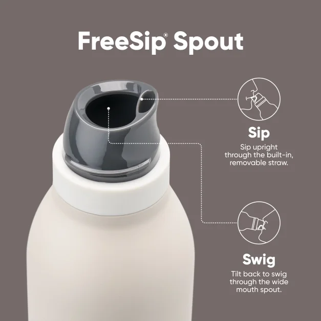 a grey freesip twist with the spout