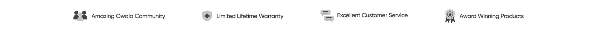 amazing owala community, limited lifetime warranty, excellent customer service, award winning products.
