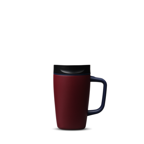 SmoothSip® Slider with Handle, Burgundy Bay / 12oz / Stainless Steel