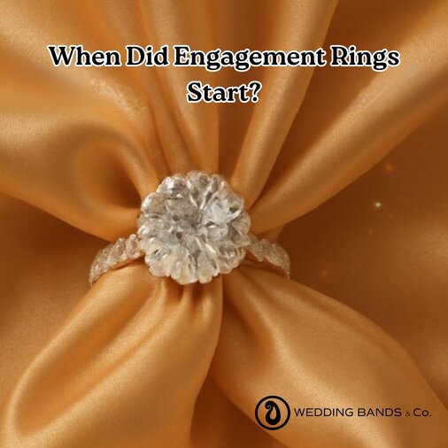 Gold engagement rings showing evolution of styles from ancient times to modern custom designs